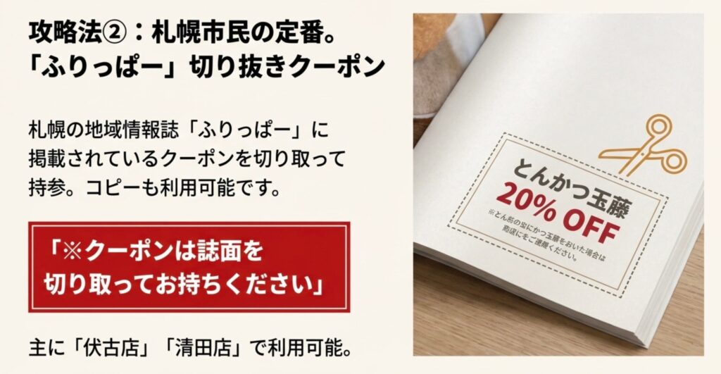 とんかつ玉藤クーポンふりっぱー
