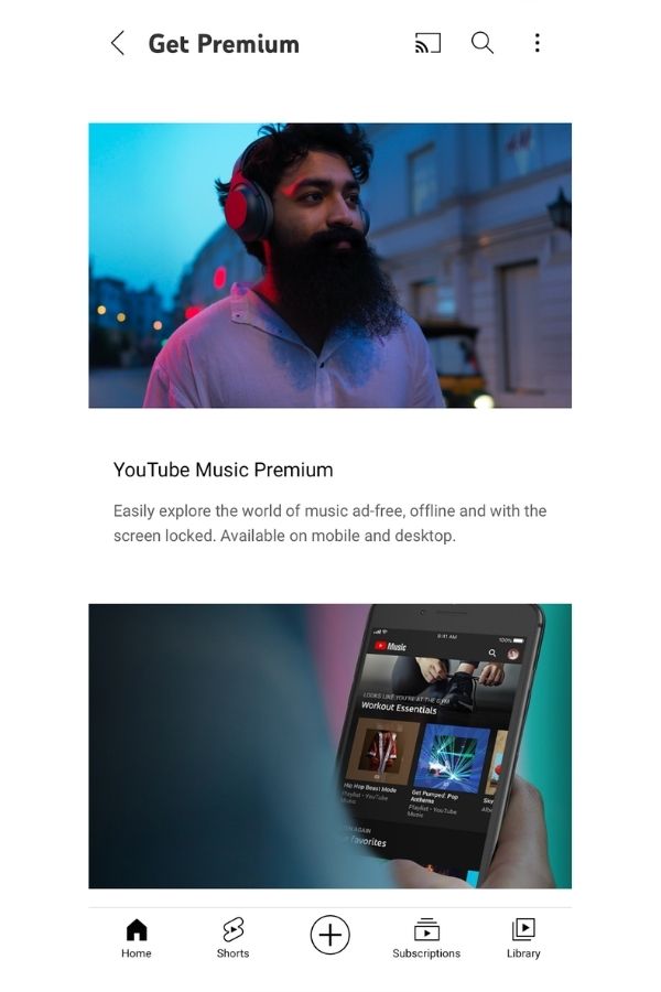 インド版 Youtube Premium